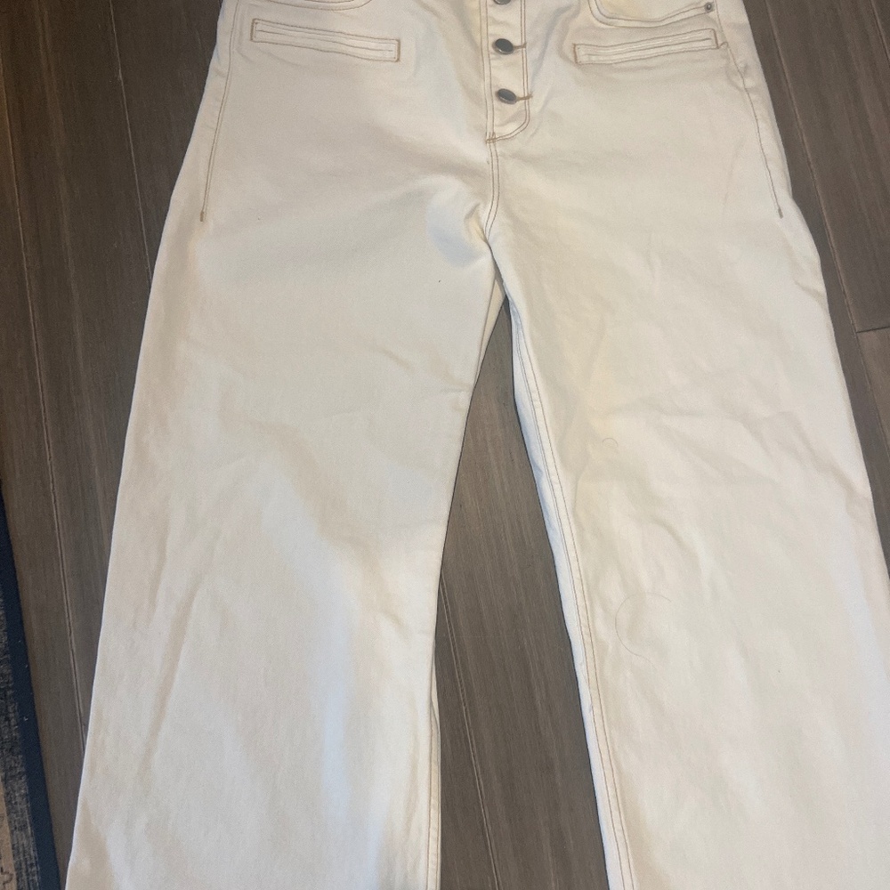 Driftwood cropped wide-leg jean